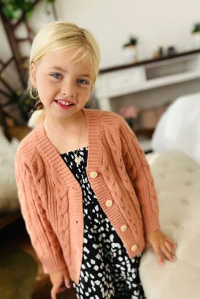 Kids Butterum Rum Twisted Cardigan