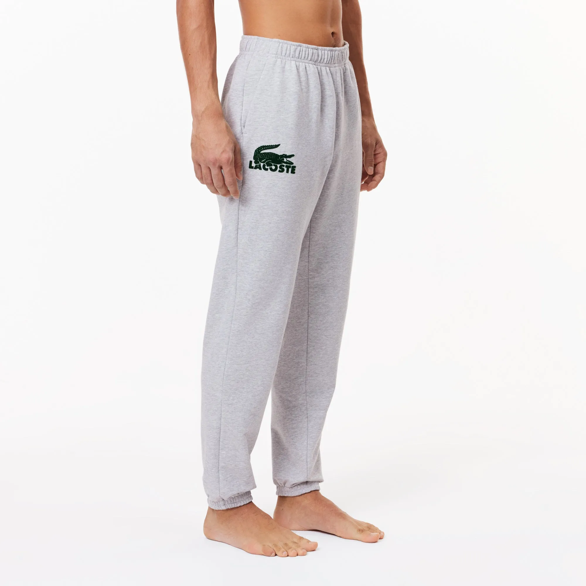 Lacoste Men's Loungewear Pyjama Pants - Silver Chine/Green