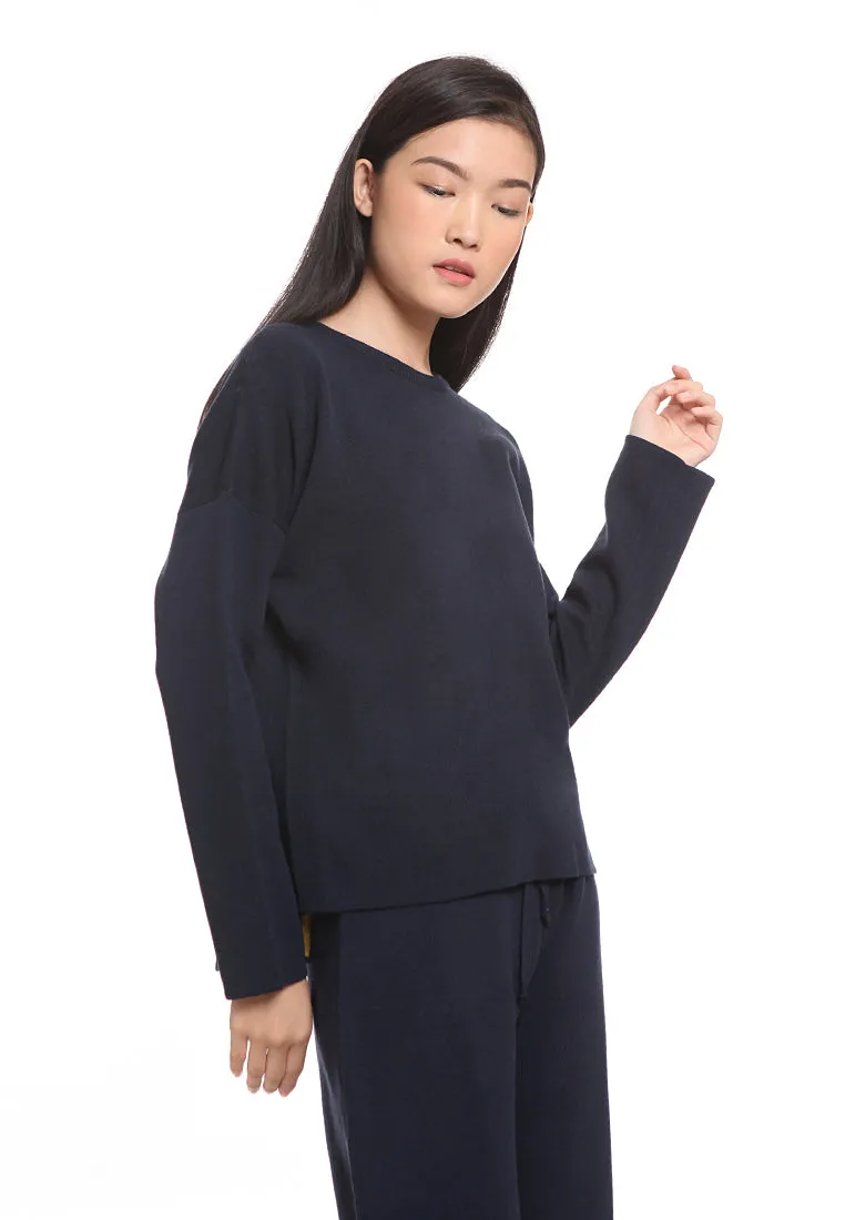 Loose twotoned top 0A004