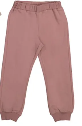 Mayoral Girls Cotton Sweatpants in Old Rose: Sizes 2 to 9 Years