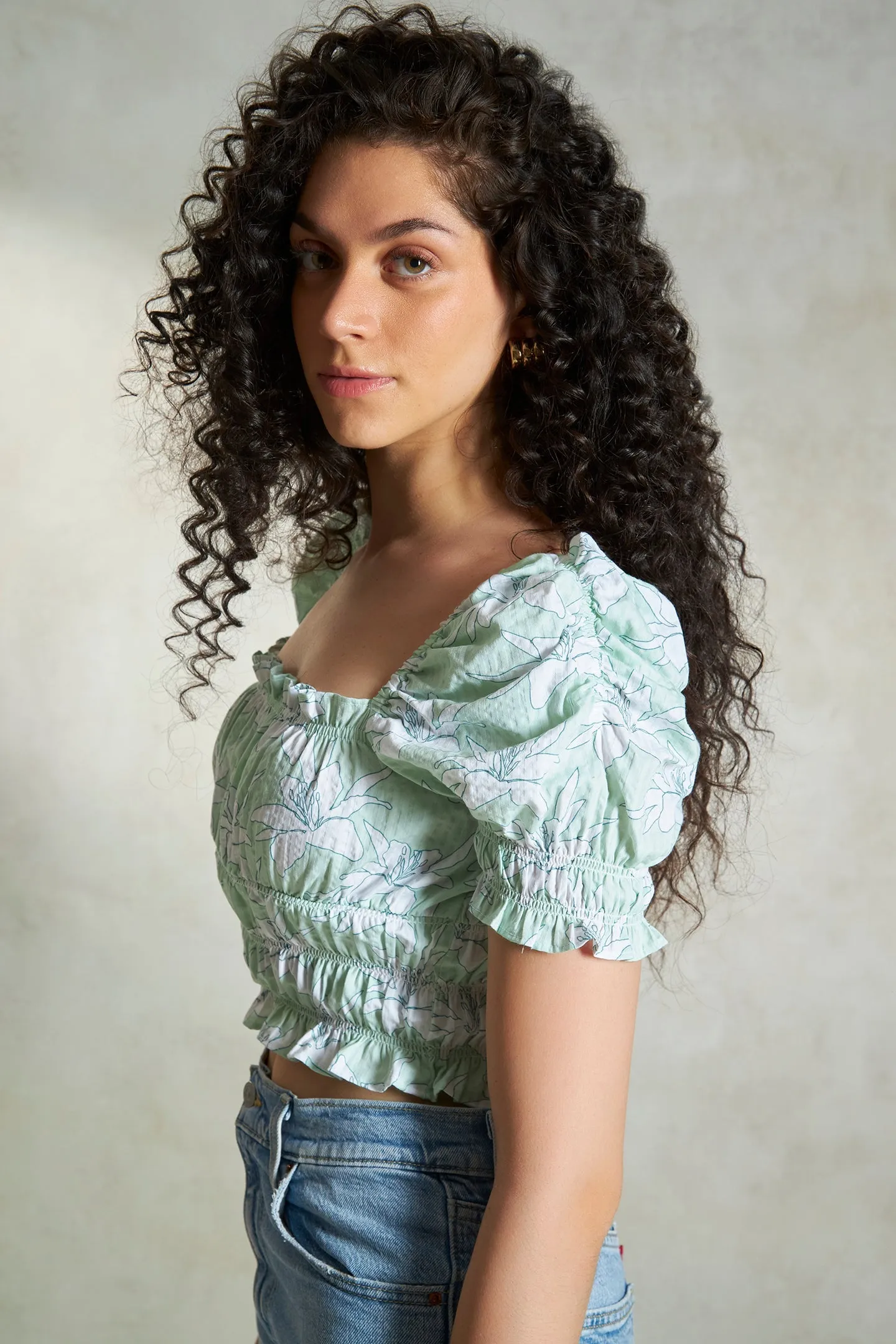 Melanie|Bustier Cotton Crop Top
