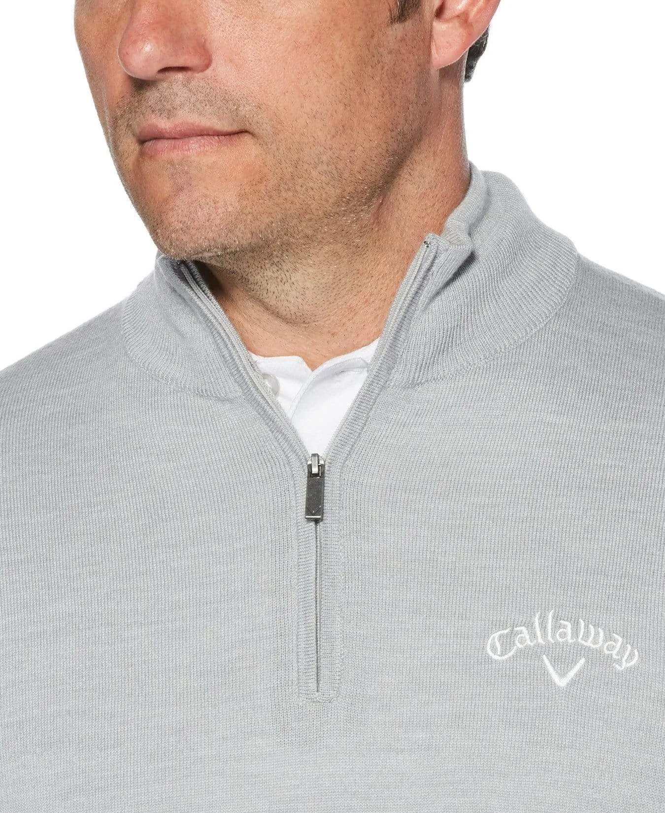 Mens Callaway X 1/4 Zip Blended Merino Sweater
