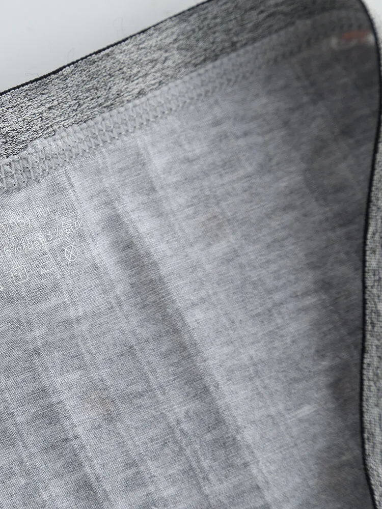 Men's Cute Print Cotton Viscose Boxer Briefs - Comfortable, Antibacterial, with Pouch Linen Underwear