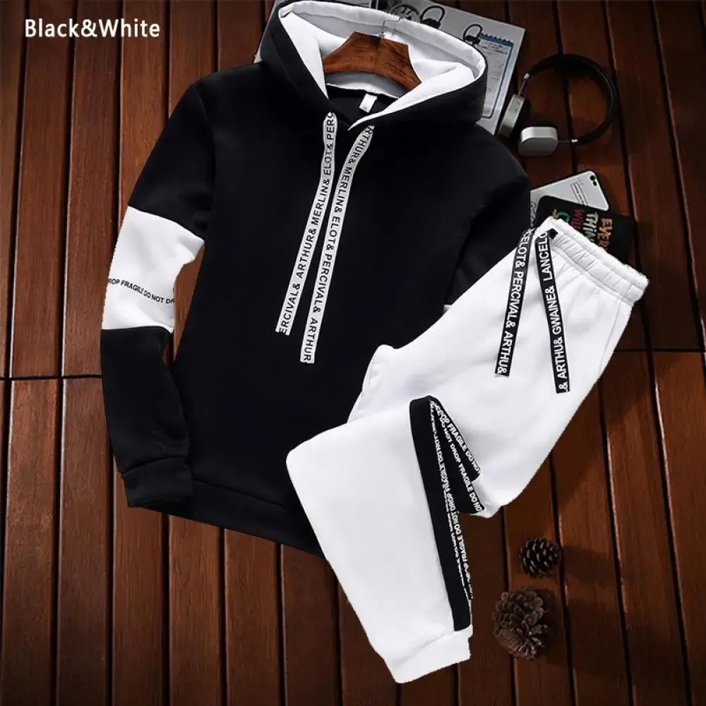Men's Hoodie & Sweatpants Tracksuit Set