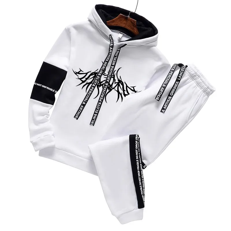 Men's Hoodie & Sweatpants Tracksuit Set