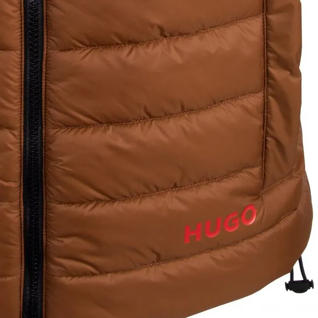 Mens HUGO Medium Brown Brentino2431 Gilet