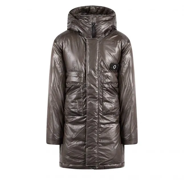 Mens MA.STRUM Oil Slick Thermo Long Down Coat