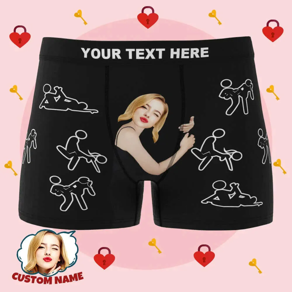 Men's Personalized Your Face Photo Custom Sexy Naughty Boxers