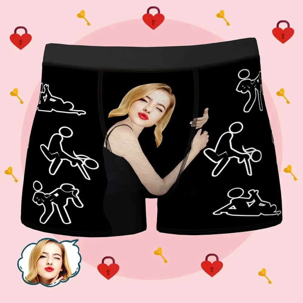 Men's Personalized Your Face Photo Custom Sexy Naughty Boxers