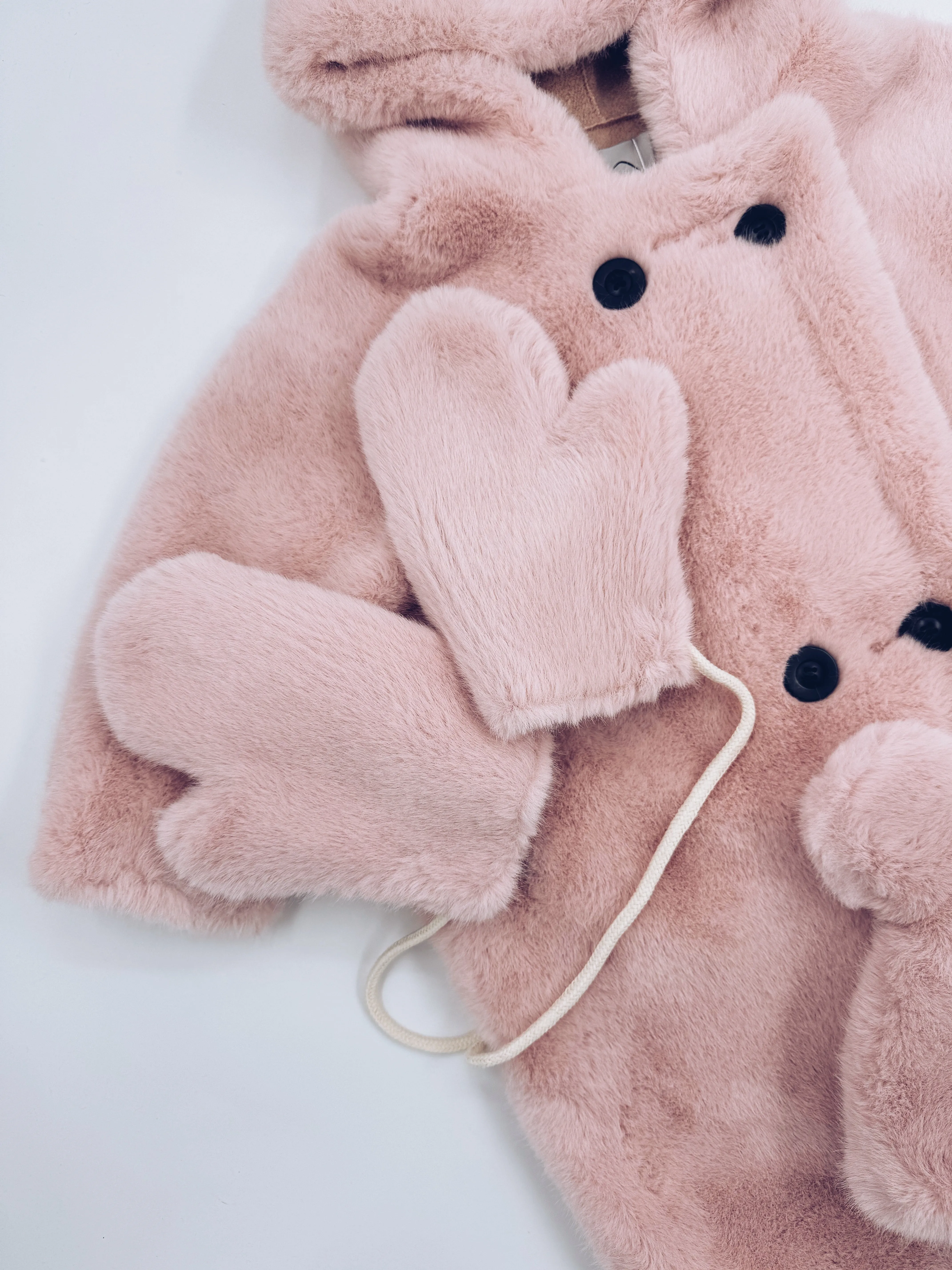 MI LOVES Signature Pink Bear coat 3 piece set.