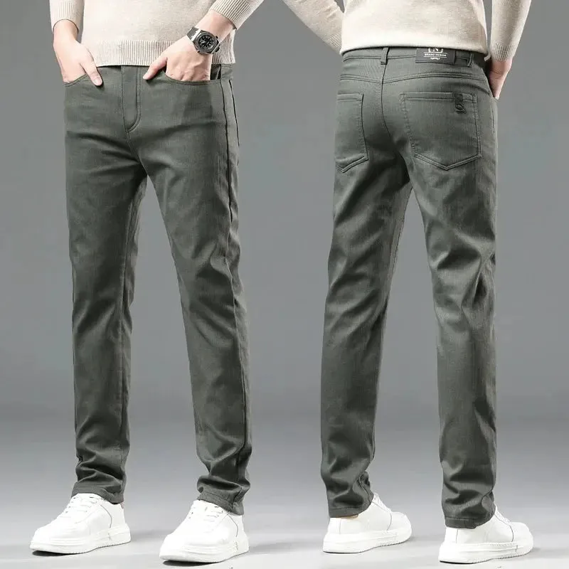 New Spring Autum Men's Casual Pants Made of Pure Cotton