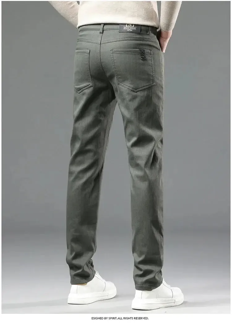 New Spring Autum Men's Casual Pants Made of Pure Cotton