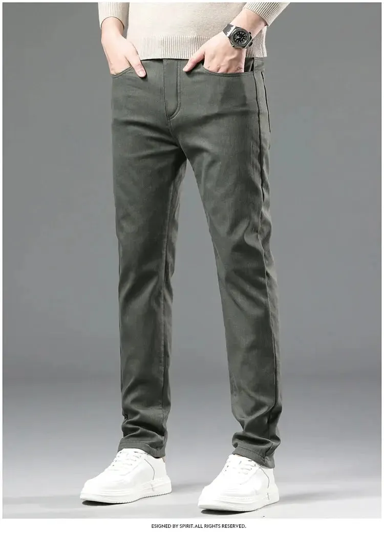 New Spring Autum Men's Casual Pants Made of Pure Cotton