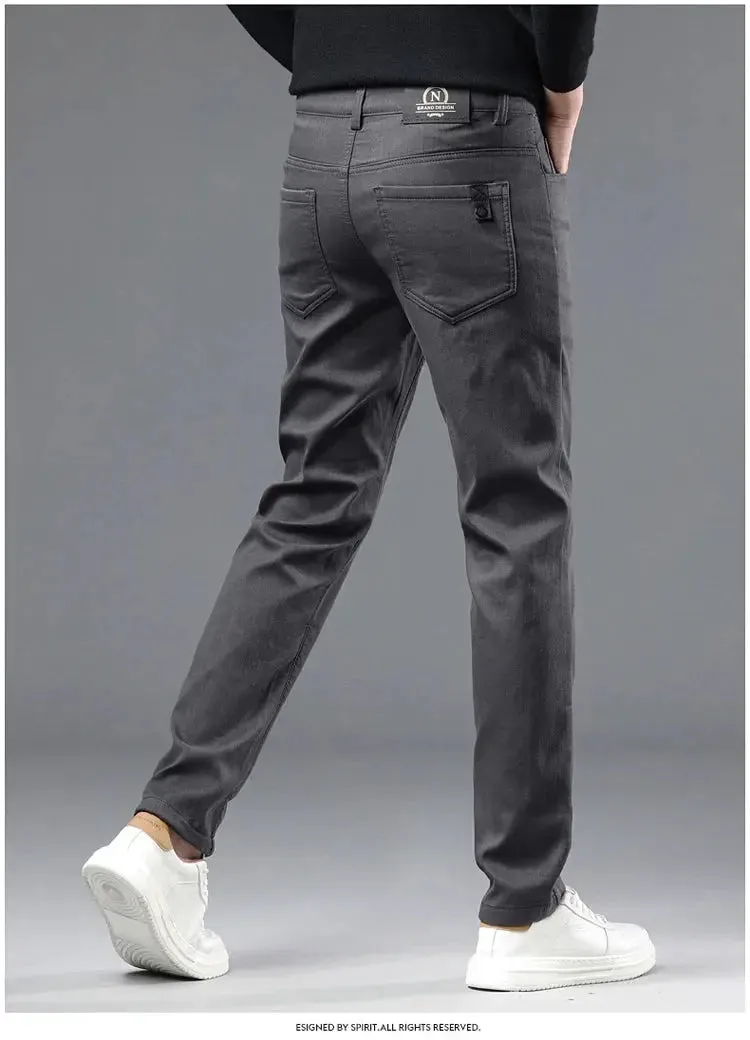 New Spring Autum Men's Casual Pants Made of Pure Cotton