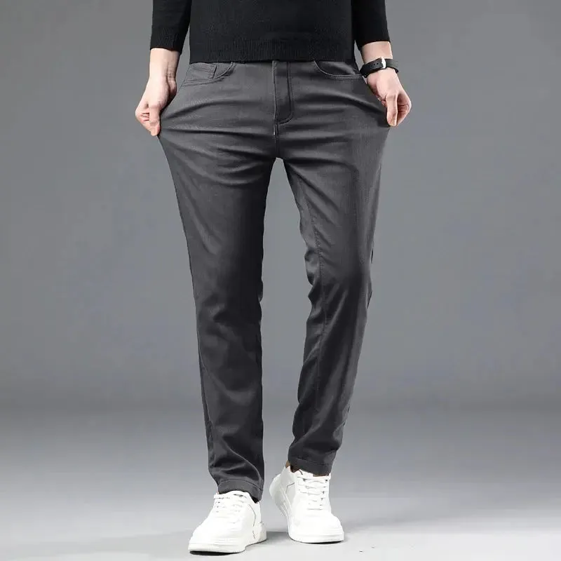 New Spring Autum Men's Casual Pants Made of Pure Cotton