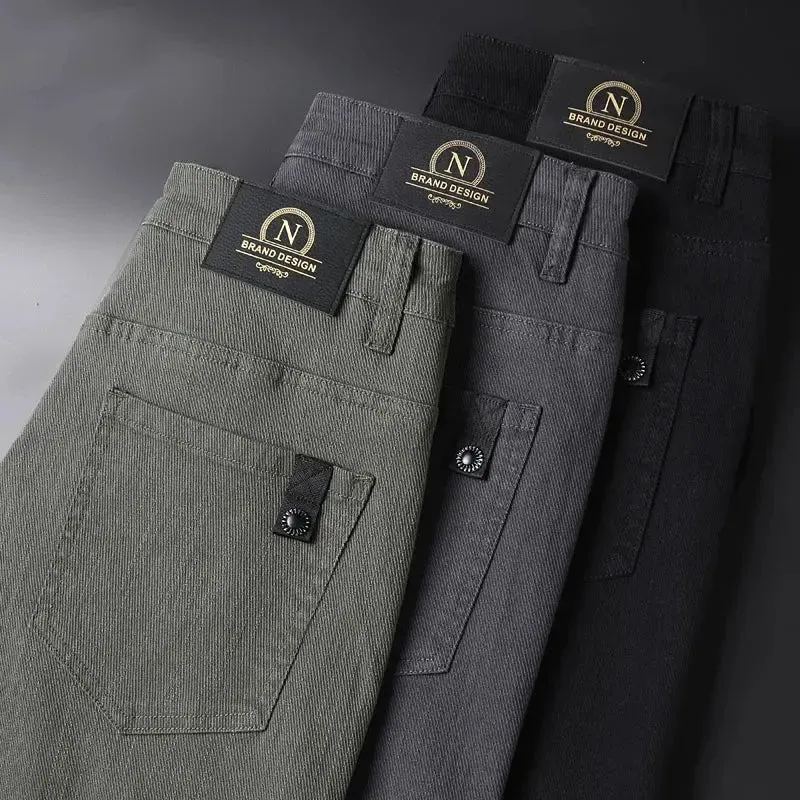 New Spring Autum Men's Casual Pants Made of Pure Cotton