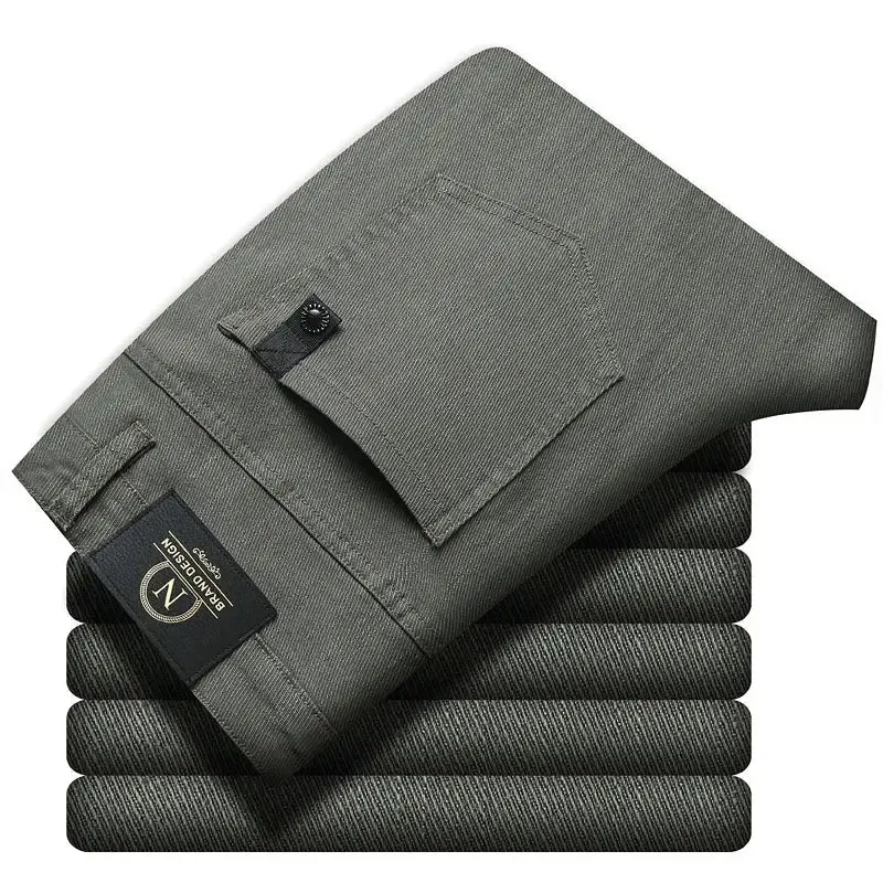New Spring Autum Men's Casual Pants Made of Pure Cotton