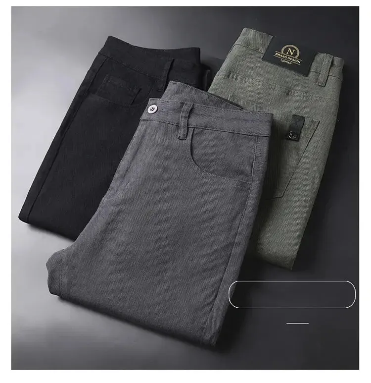 New Spring Autum Men's Casual Pants Made of Pure Cotton