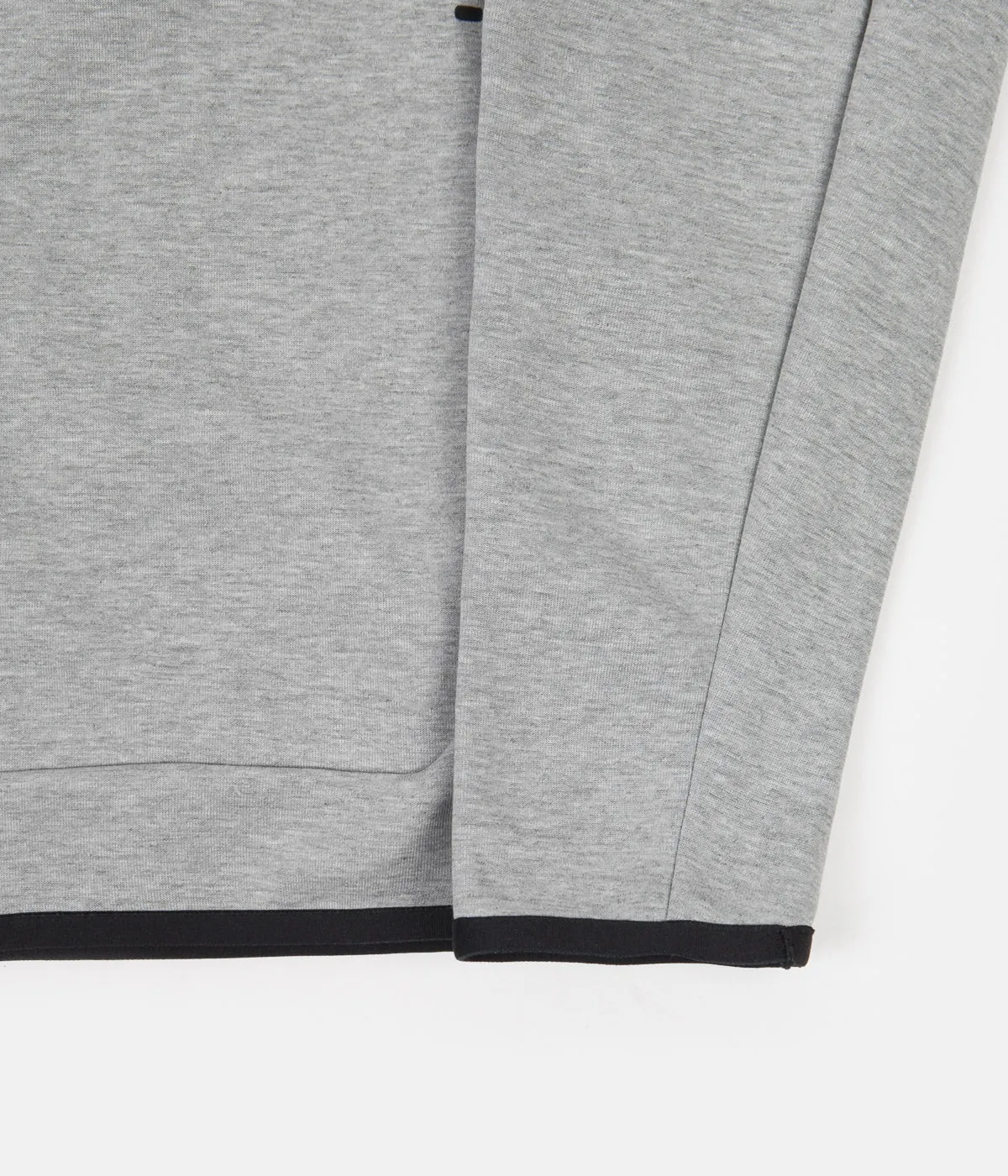 Nike Tech Fleece Full Zip Hoodie - Dark Grey Heather / Black