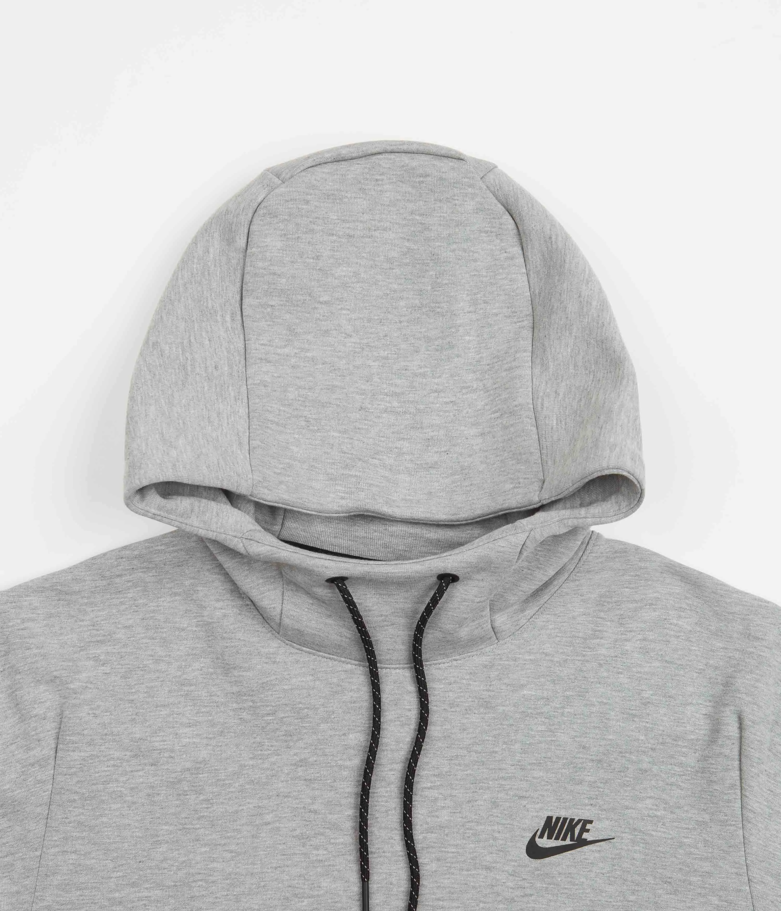 Nike Tech Fleece Hoodie - Dark Grey Heather / Black