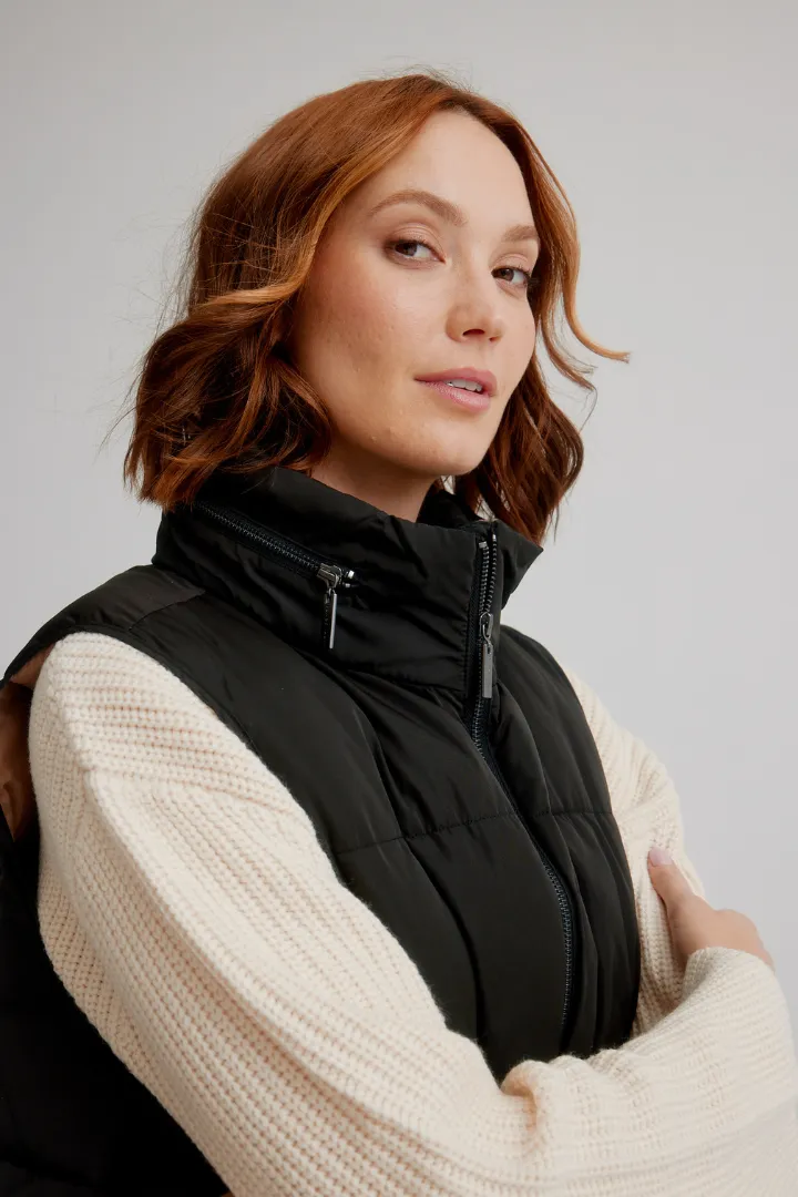 Nikki Side Snap Relaxed Fit Vest