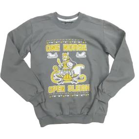 NKU One Norse Open Sleigh Ugly Christmas Sweatshirt