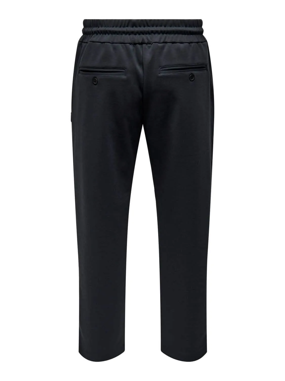 Only & Sons Jake Straight Jersey Pants Donkerblauw