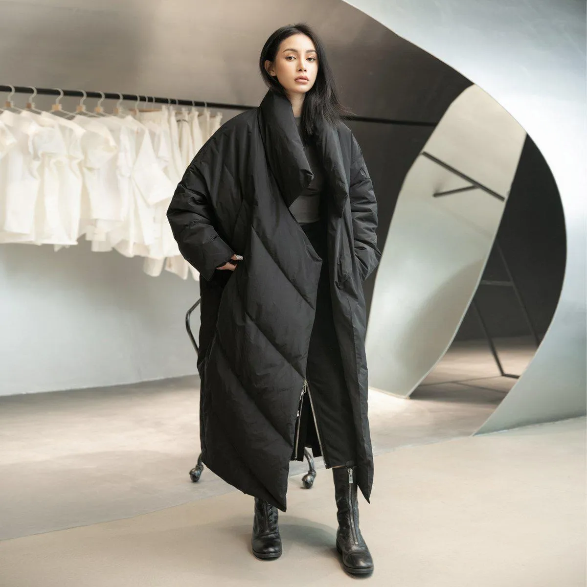 Oversized Feather Down Coat