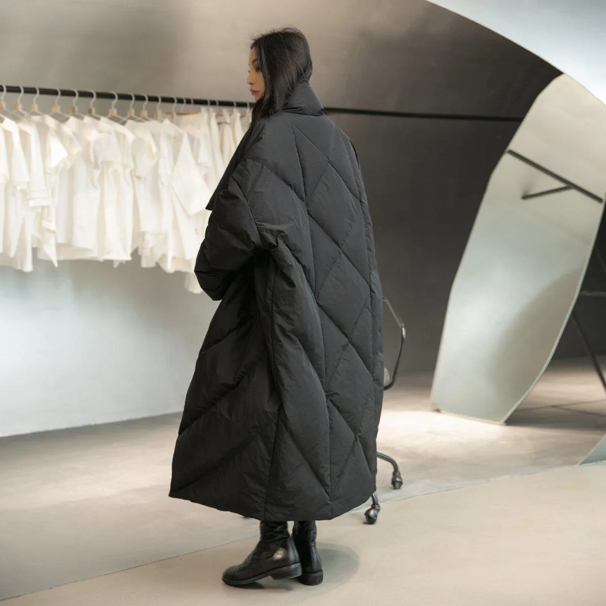 Oversized Feather Down Coat