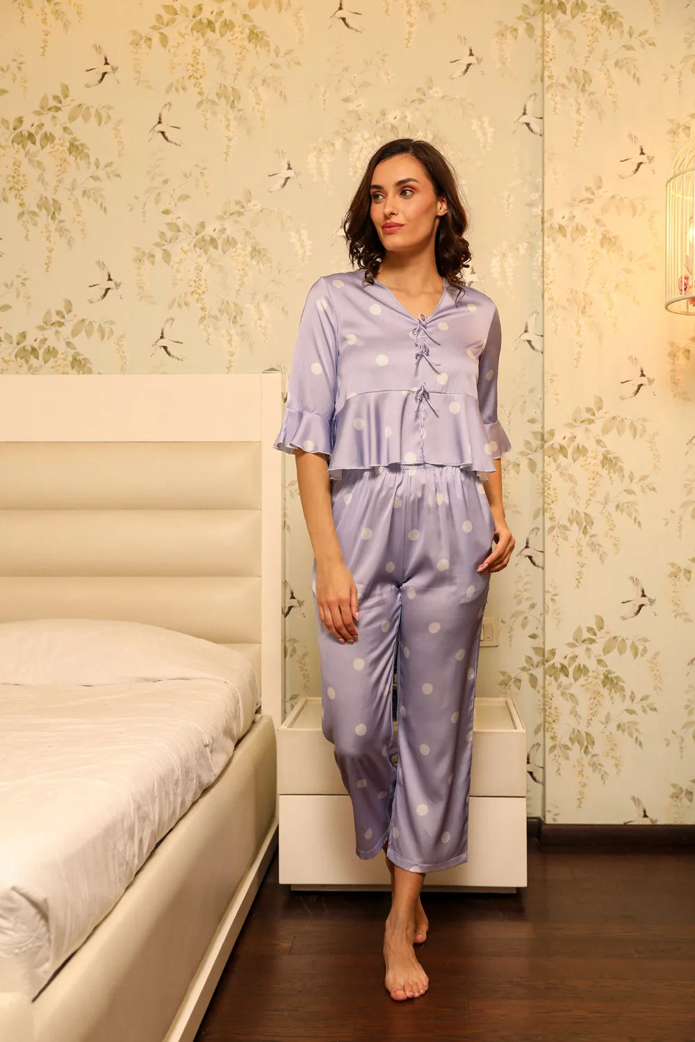 Polka Pj set for summer Lounging