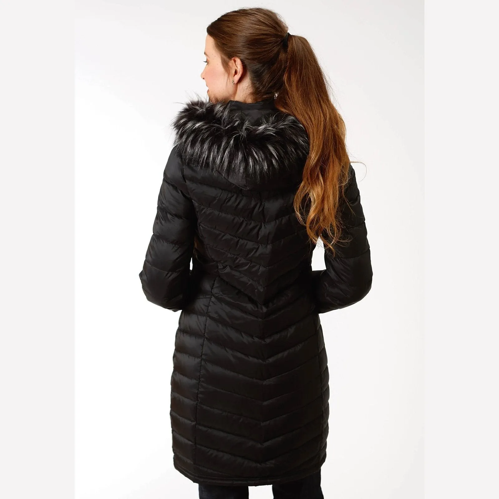 Roper Women's Coat Down Proof Coated Long