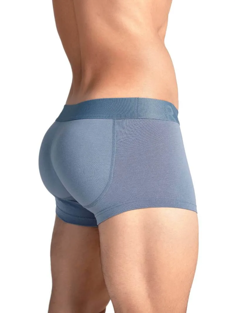 RounderBum Enhancing & Reshaping Trunk with Padded Bum and Pouch, Light Blue