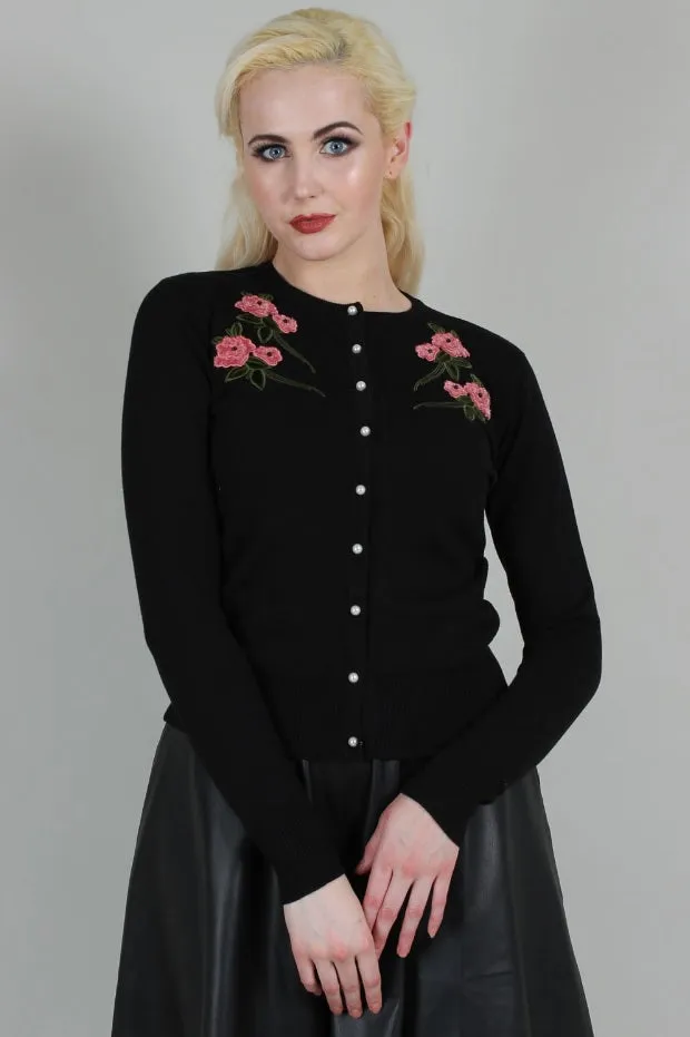 Sabrina Floral Embroidered Cardigan