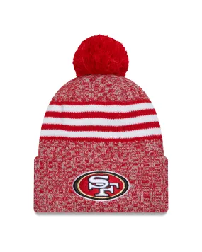 San Francisco 49ers New Era 2023 Sideline - Sport Cuffed Pom Knit Hat - Red