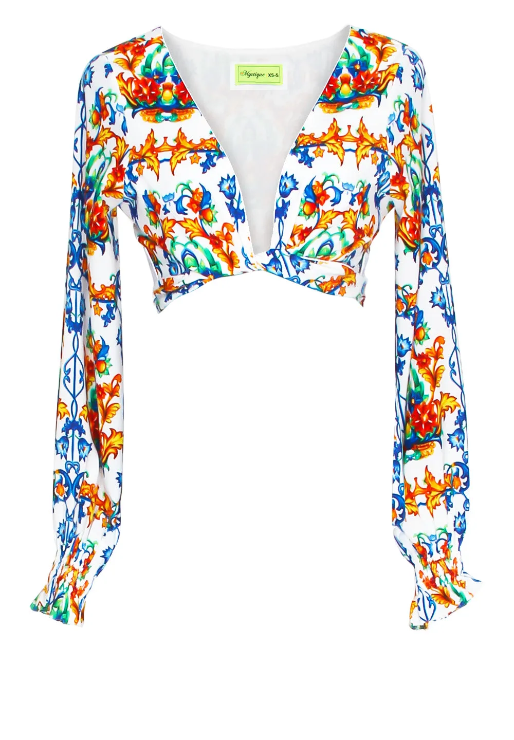 Siciliana - Chiara Crop Top (Off-White)