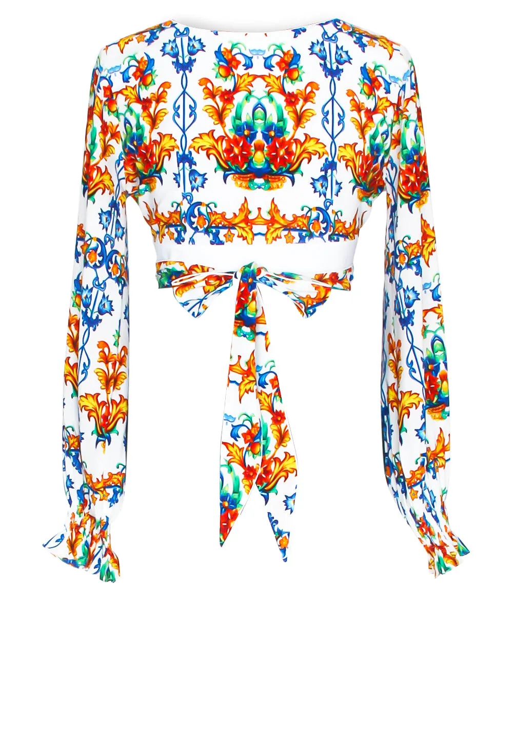 Siciliana - Chiara Crop Top (Off-White)