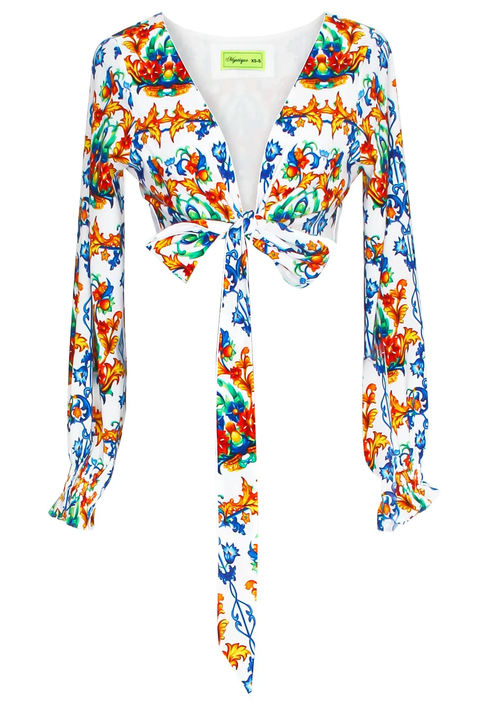 Siciliana - Chiara Crop Top (Off-White)