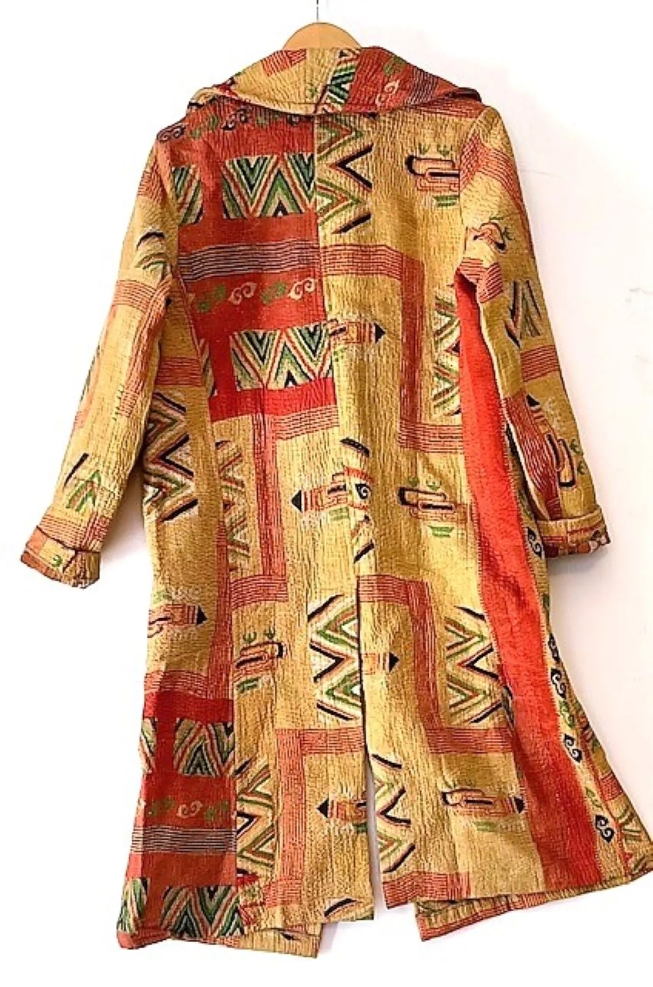 Specialty Collection: Hand Crafted Artisan Jacket In Vintage Cotton. Fully Reversible