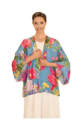 SS25 Powder Floral Study Kimono Jacket PKJ68