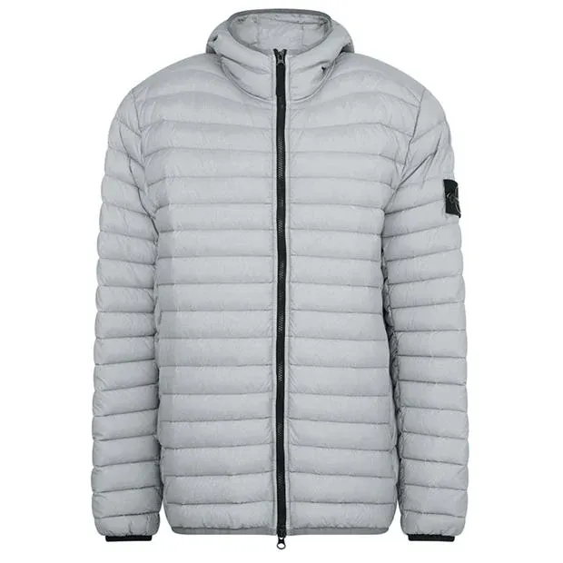 Stone Island Loom Down Jacket Grey