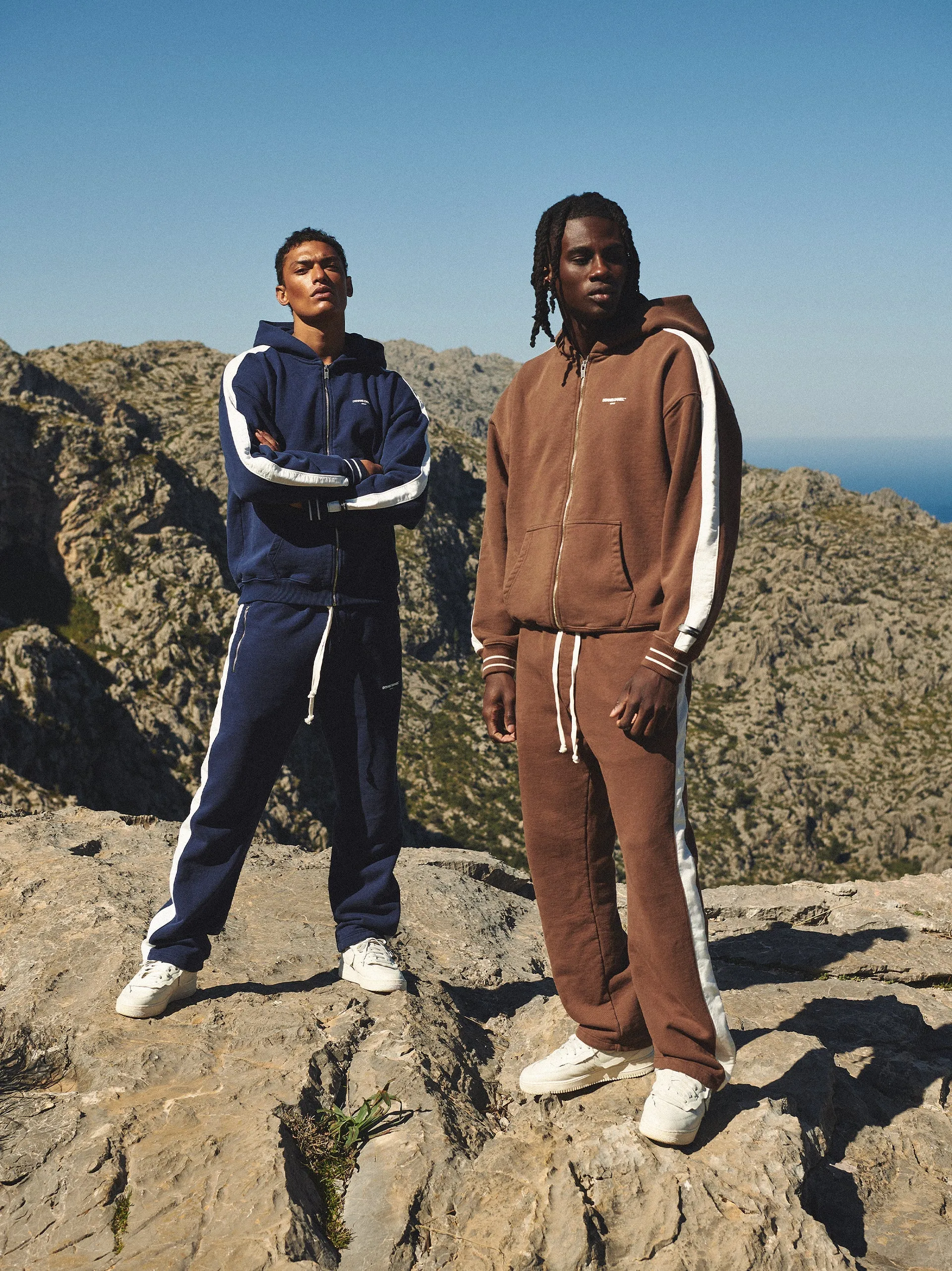 Striped Sweatpants - Brown