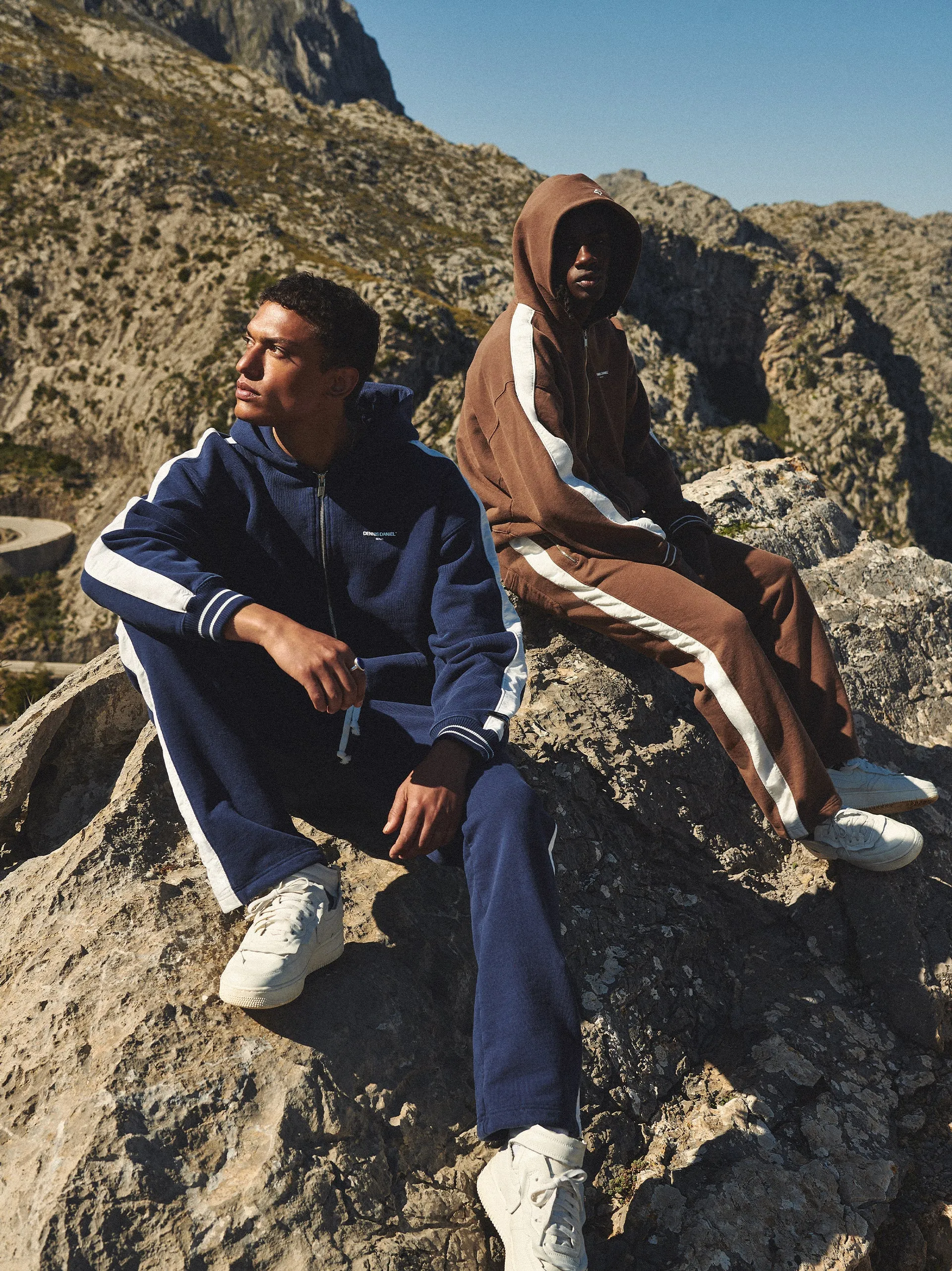 Striped Sweatpants - Brown