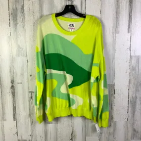Sweater By Clothes Mentor In Green & Yellow, Size: Xxl