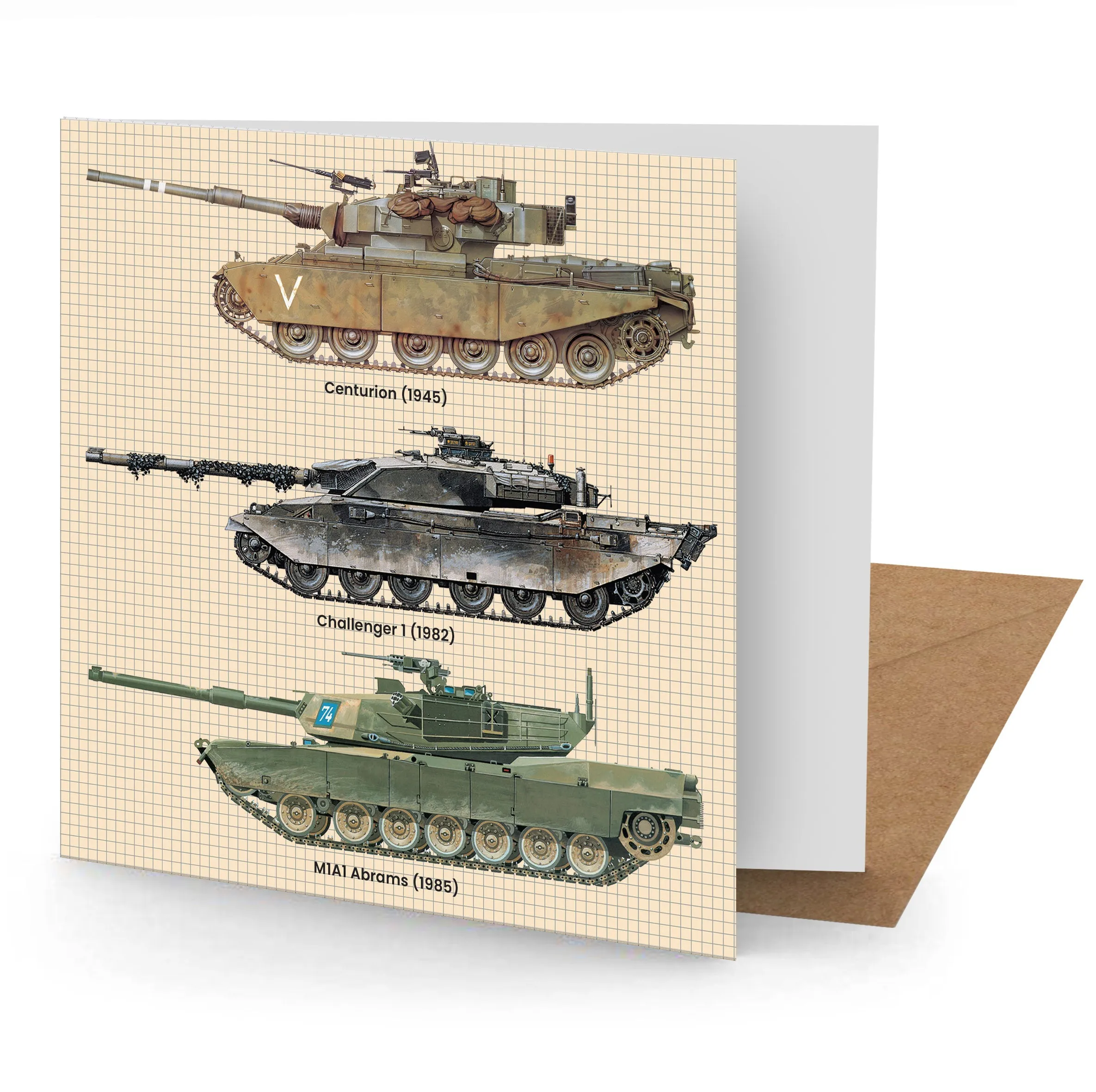 Tank Greeting Card