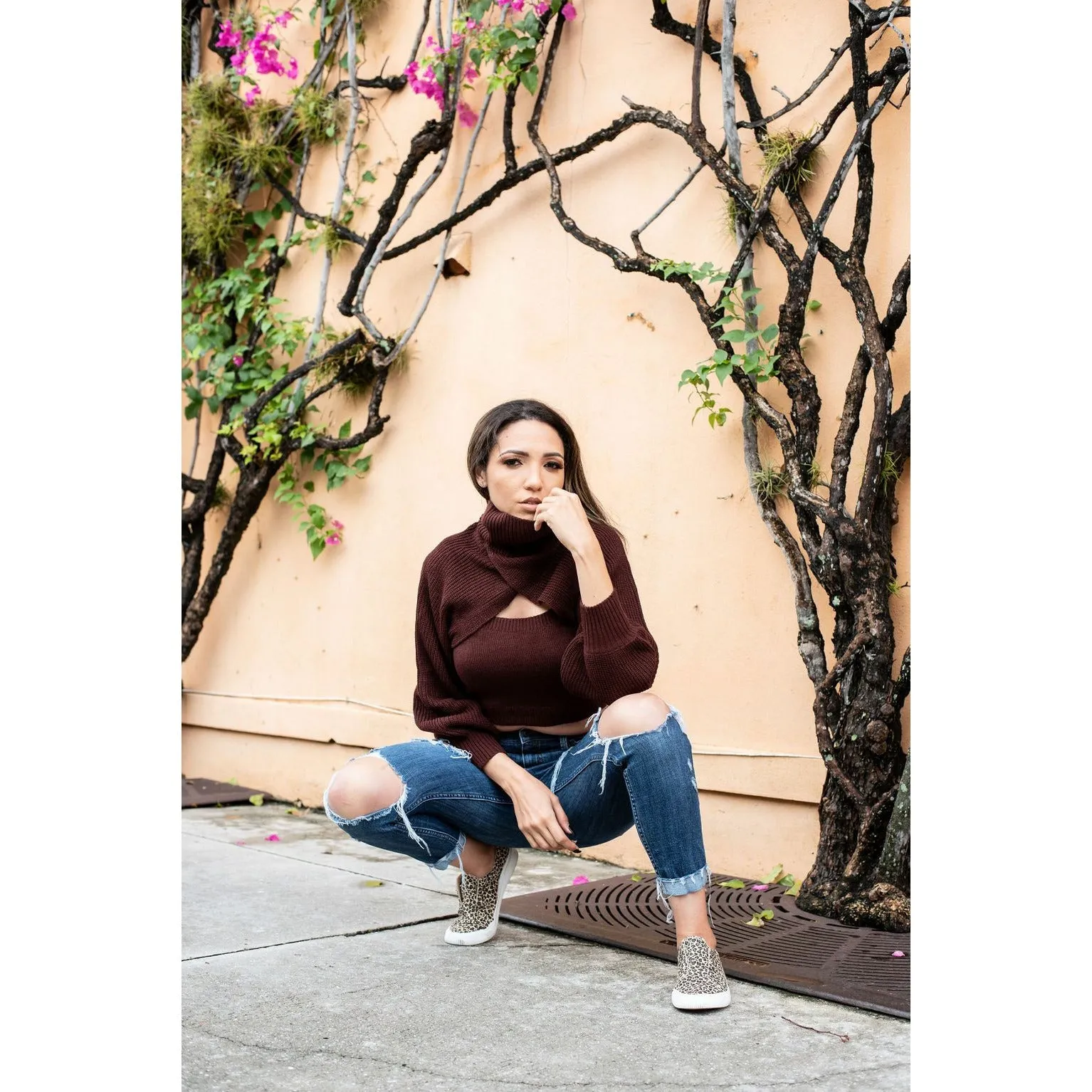 The Julissa Turtleneck And Crop Tank