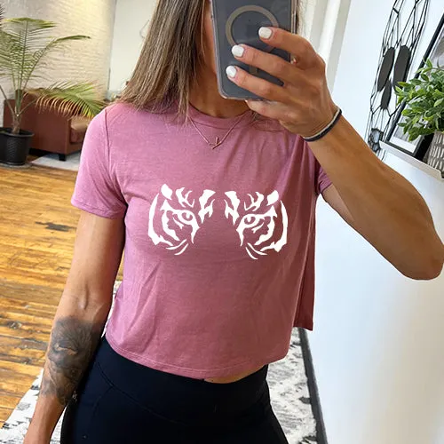 Tiger Eyes Cropped Tee