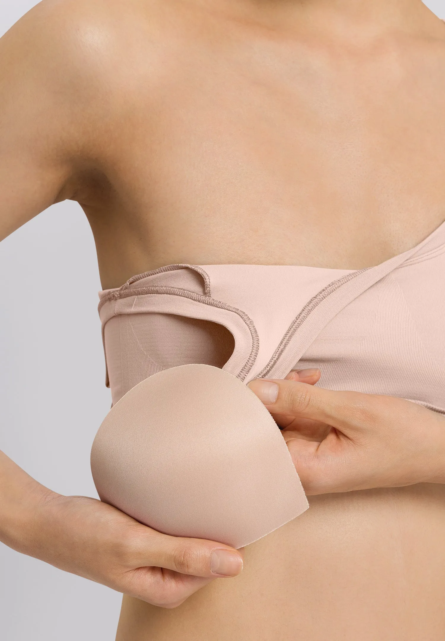 Touch Feeling Crop Top Padded | Peach Whip 71806-2311