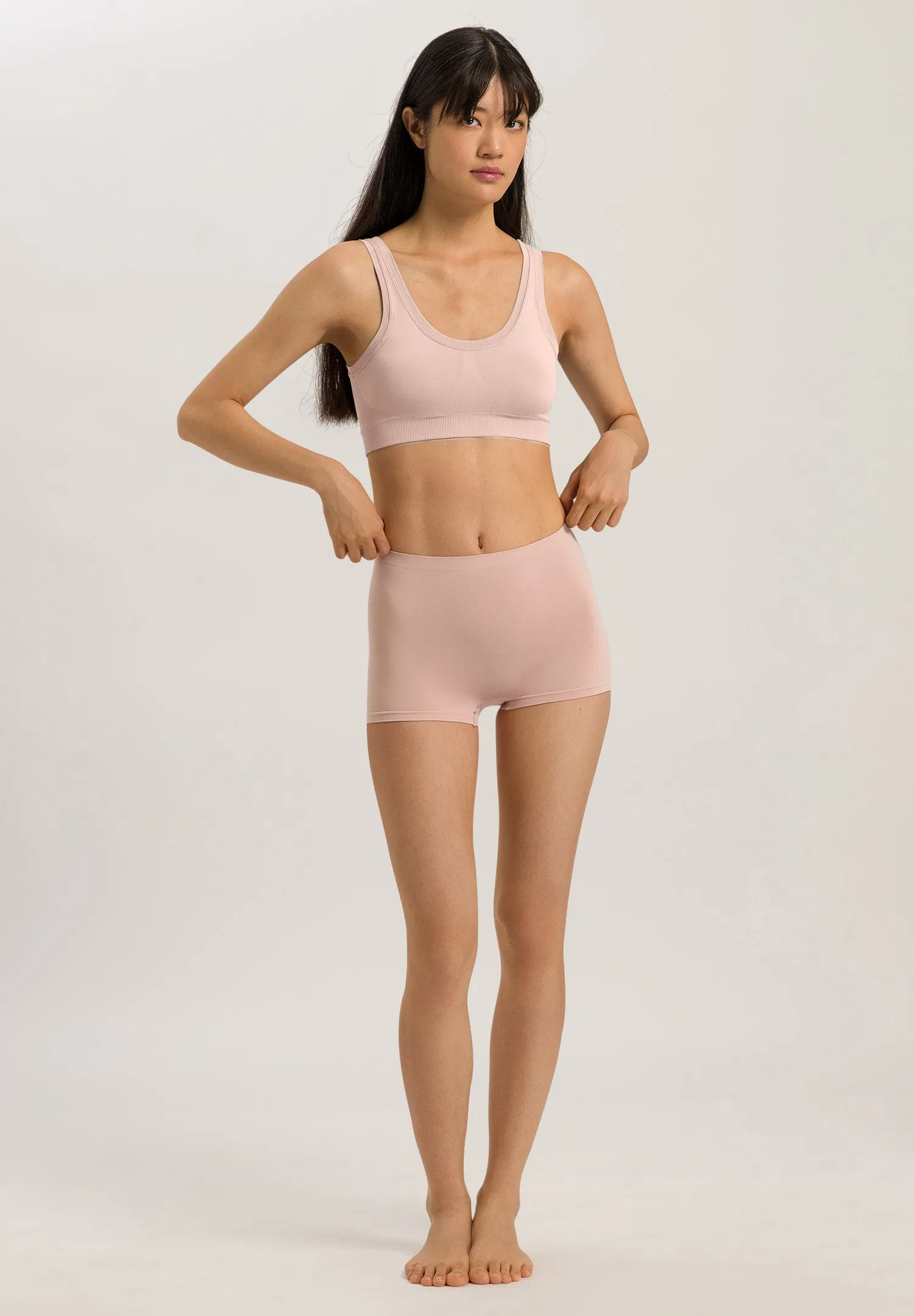 Touch Feeling Crop Top Padded | Peach Whip 71806-2311