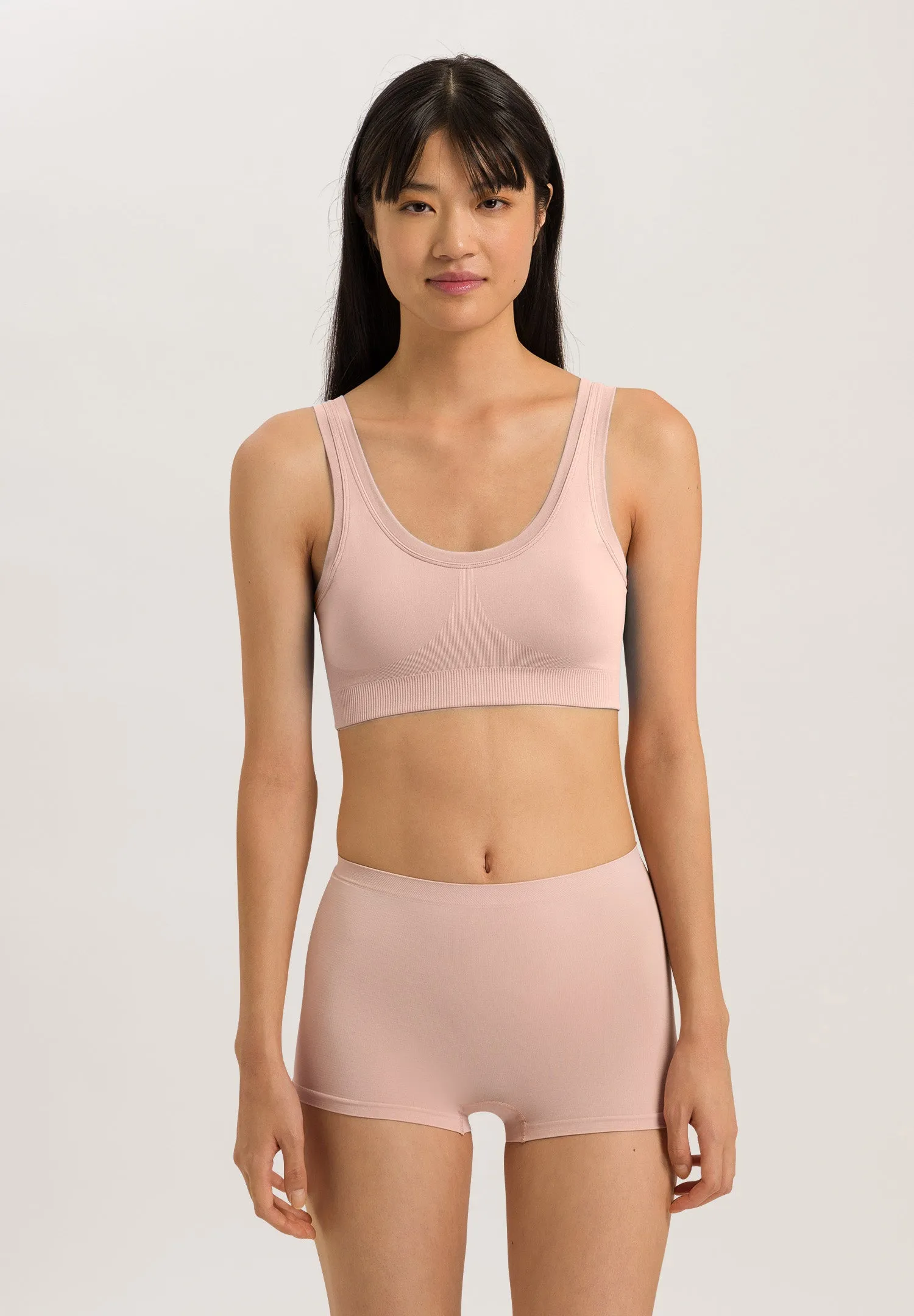 Touch Feeling Crop Top Padded | Peach Whip 71806-2311