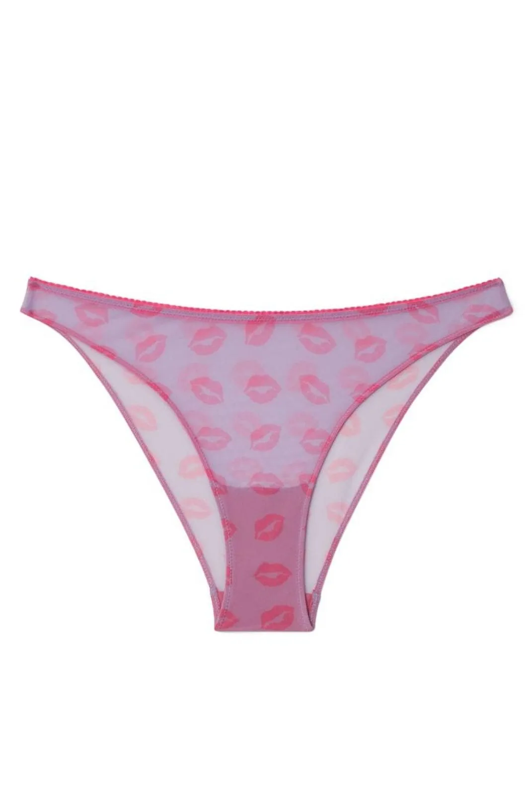 Understatement Underwear - Mesh Bikini Briefs - Electric Lilac/Neon Pink
